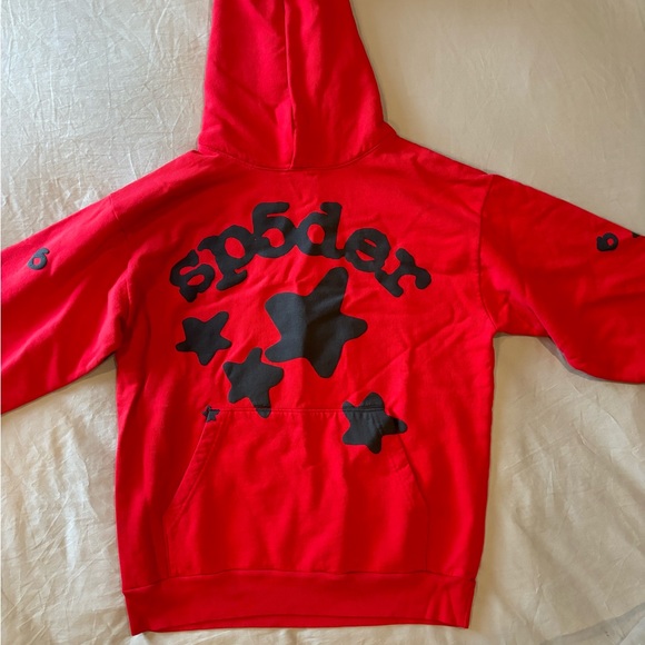 Sp5der Beluga Red Hoodie Sz: L - Picture 2 of 7